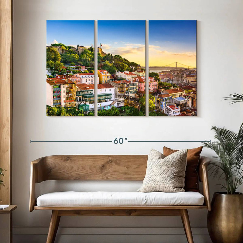 Rorry Lisbon Skyline, 32" H x 50" W