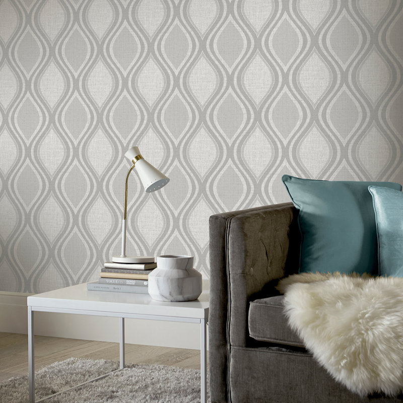 Papier peint Ignatius, Gris