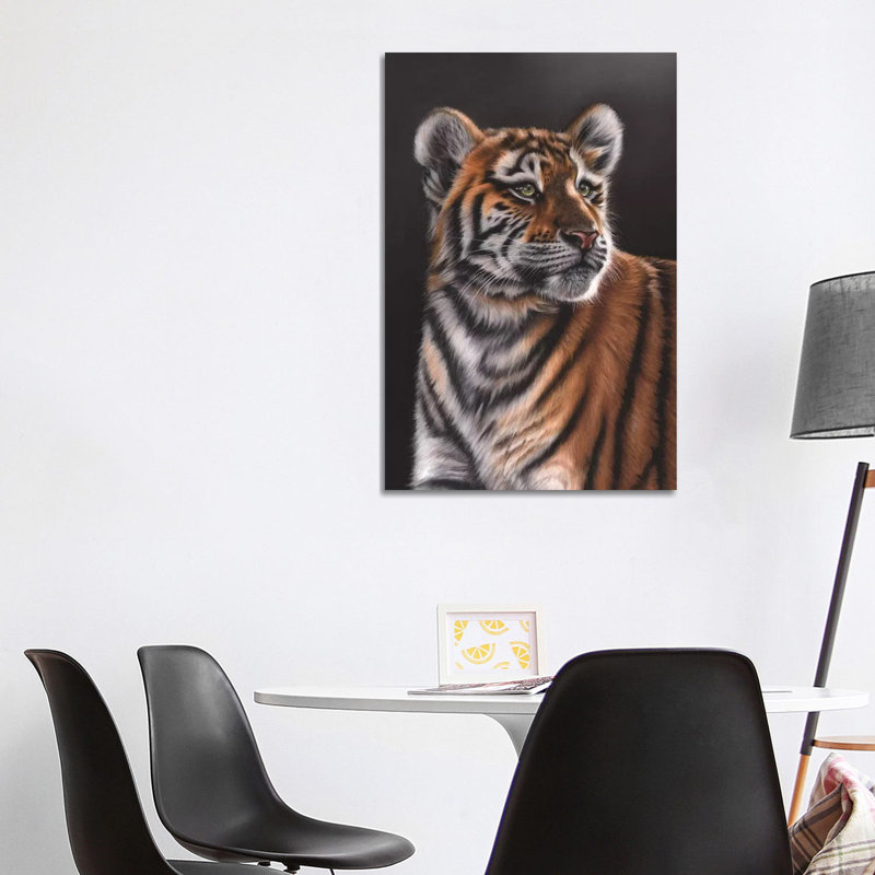 Tiger Cub by Richard Macwee - No Frame Gallery-Wrapped Canvas Giclée on Canvas, 101.6cm H x 66.04cm W
