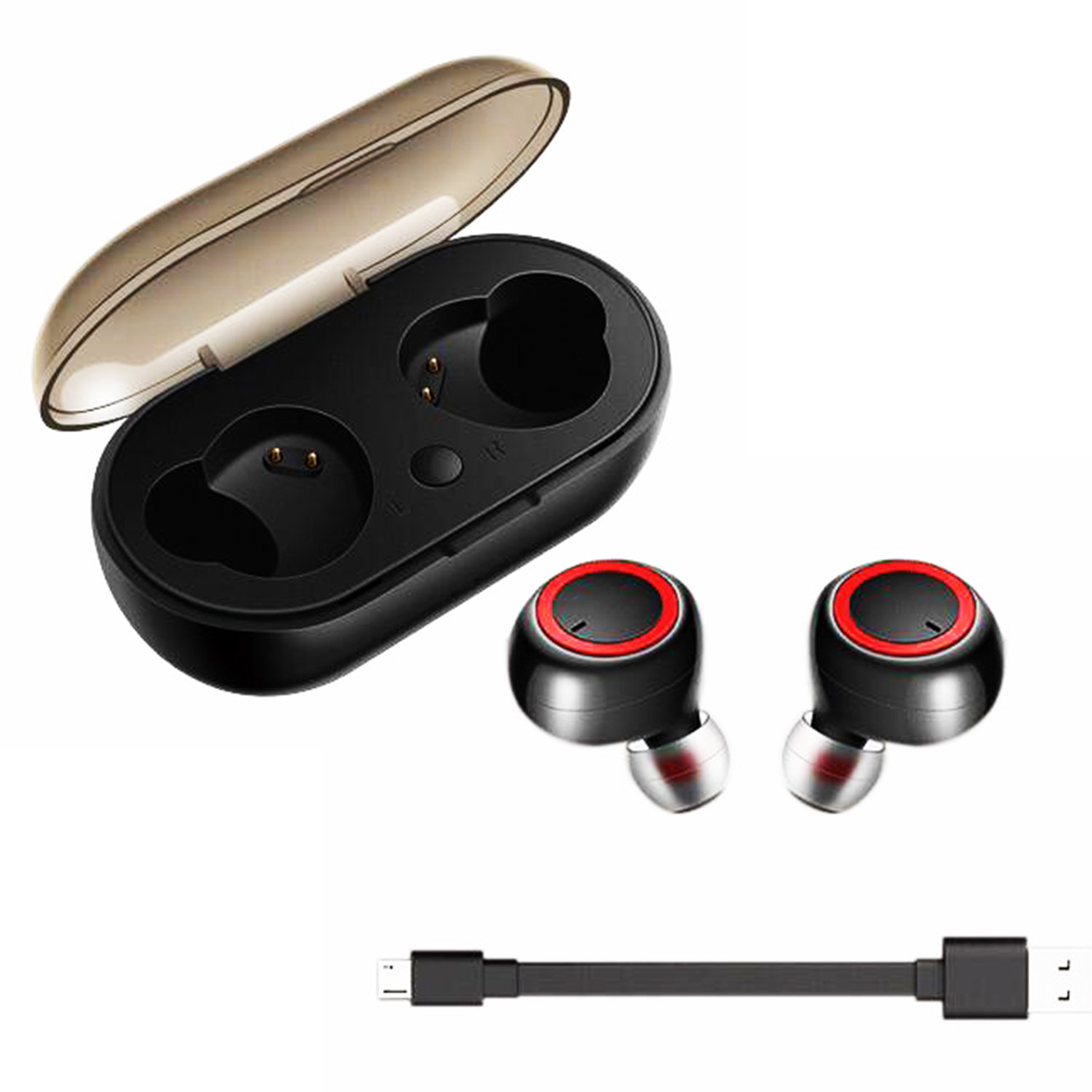 5 Core Wireless Ear Buds 2Pack Mini Bluetooth Noise Cancelling Earbud Headphones 32H Playtime IPX8