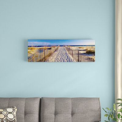 «Beach Pathway, Santa Rosa Island, Florida, USA» par Panoramic Images - reproduction d'art sur toile tendue avec châssis