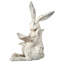 Carved Bunny and Baby with Book