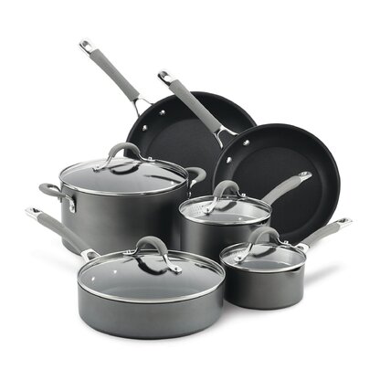 Premier™ Space-Saving Hard-Anodized Nonstick Cookware, 10-Piece