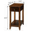 Table d'appoint en noyer - Bois massif et composite