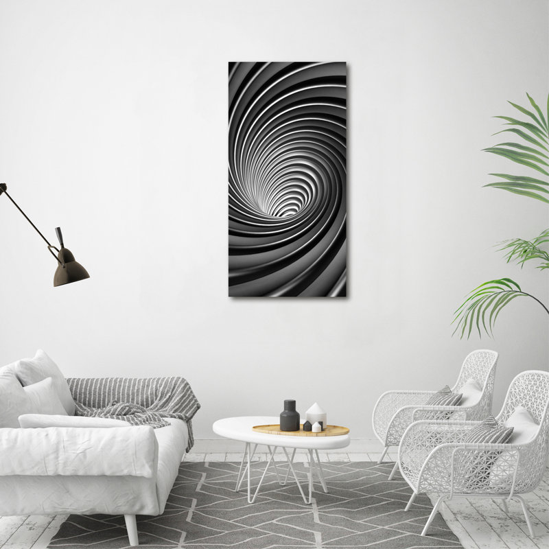 Swirl Abstraction - Wrapped Canvas Print