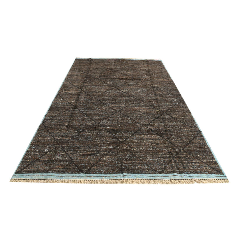 Tapis bleu et brun 6x9 Pinson
