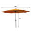 Parasol de marché éclairé 9 pi 8 po Hargis-82439102