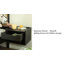 Table de chevet Alina en bois massif avec plateau et rangement ouvert-930920900