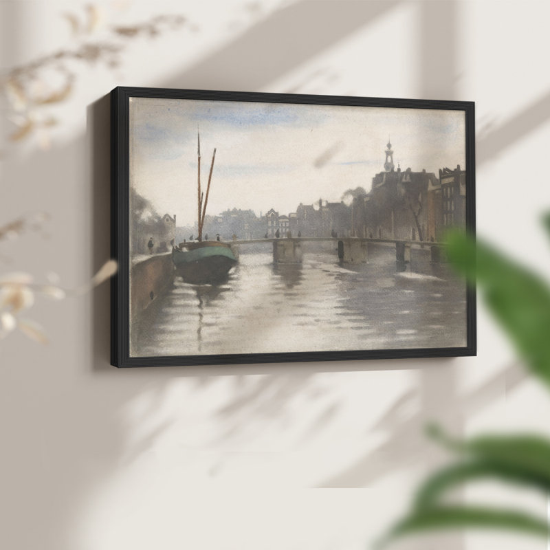 Paysages rétro-CCDV-reproduction encadrée, H 8 po x l 10 po, Noir