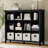 Artisan 57"W Solid Wood 12 Cube Storage Bookcase with Fixed Shelves-433274735