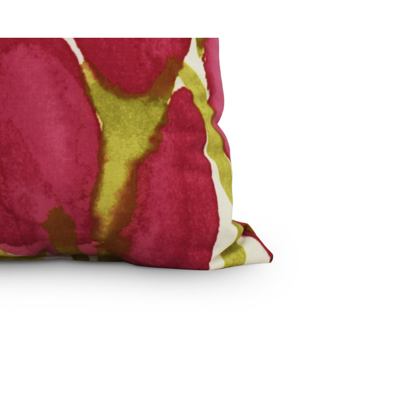 Housse et insert de coussin carré Sunset, Rouge, 16 po x 16 po, Intérieur
