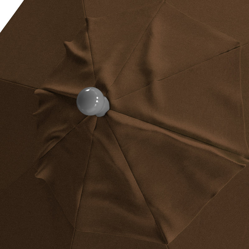 Parasol de marché 9 pi Yadira, Sunbrella® teck bruyère