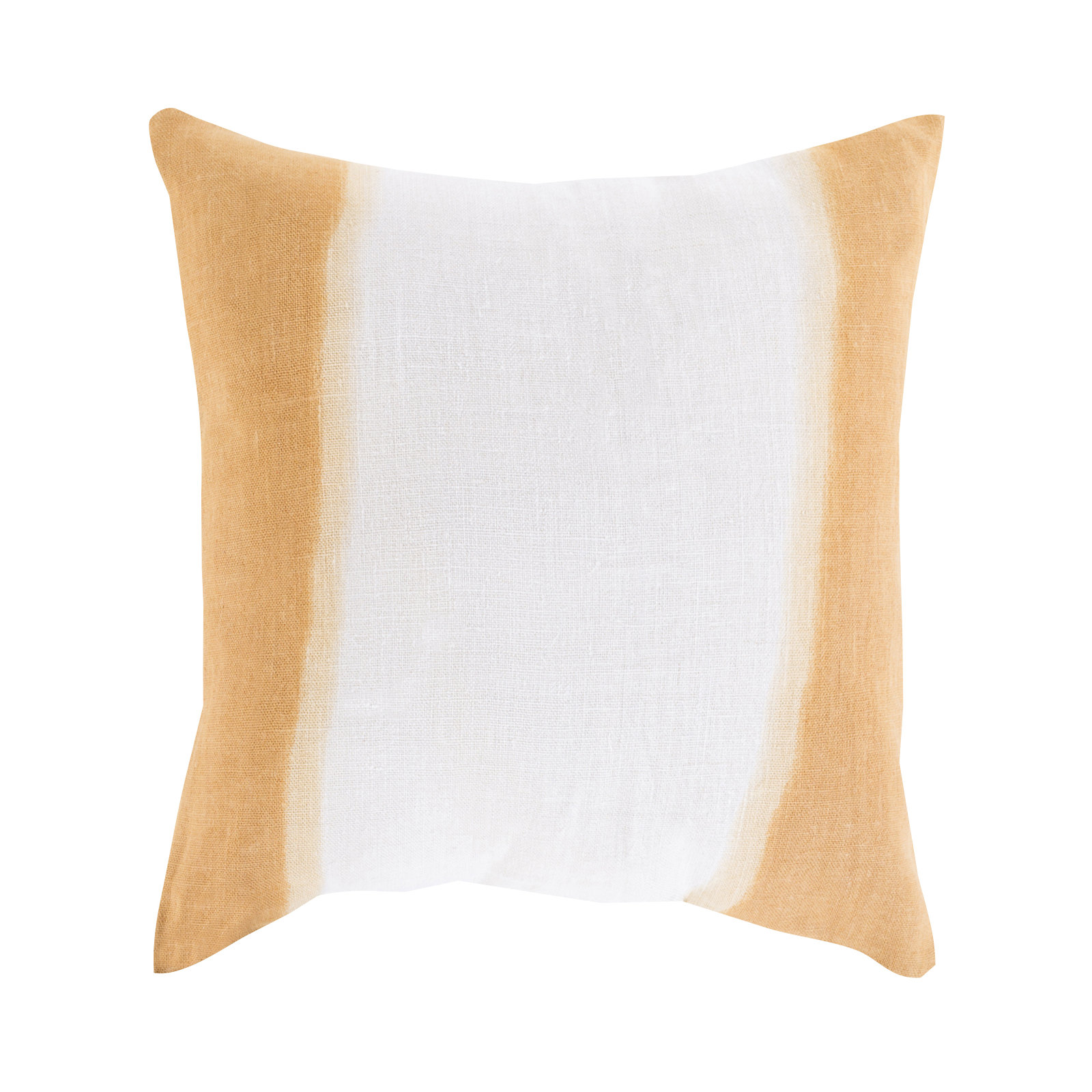 Striped Throw Pillow, 22" H x 22" W x 4" D, Tan, Down