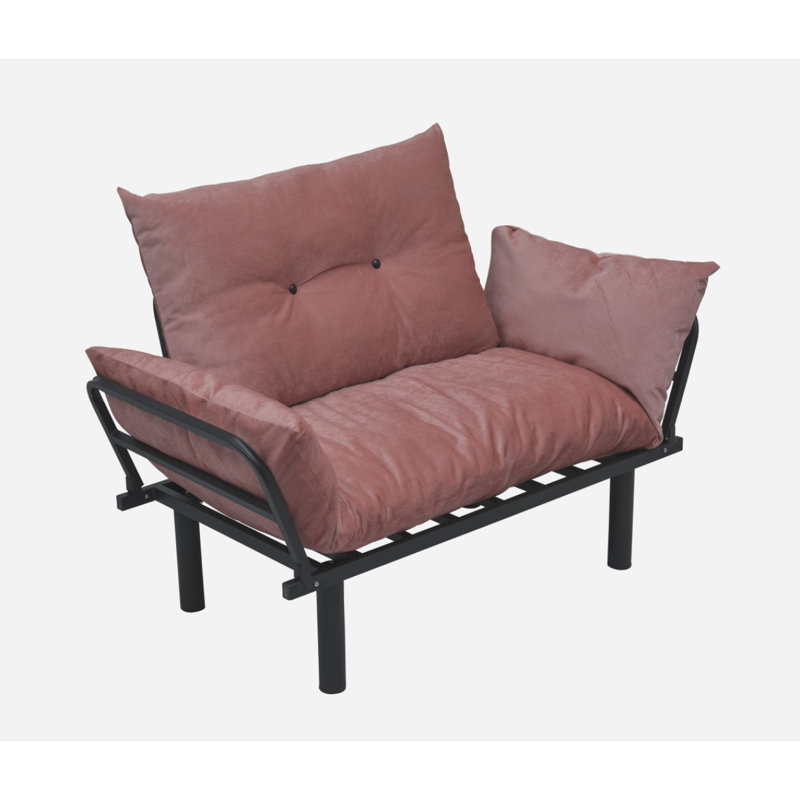 Ewald Upholstered 49'' Sofa,  Pink Chenille