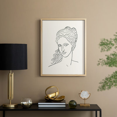 Greek Busts II Framed Print - Solid Wood