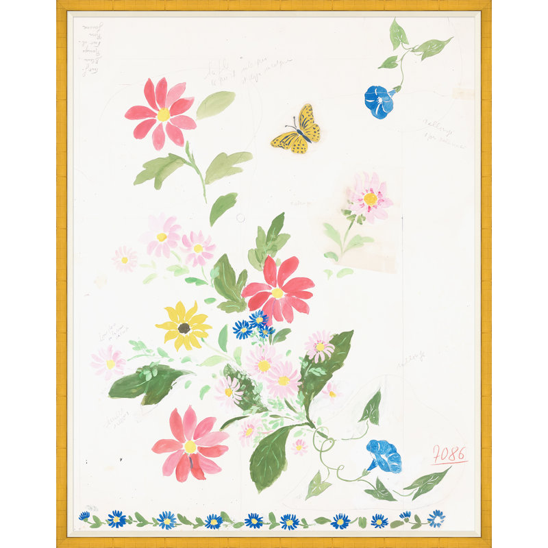Habitat Naturelle 1 Print by Paule Marrot, Gold Framed, 54" H x 43" W x 1.25" D