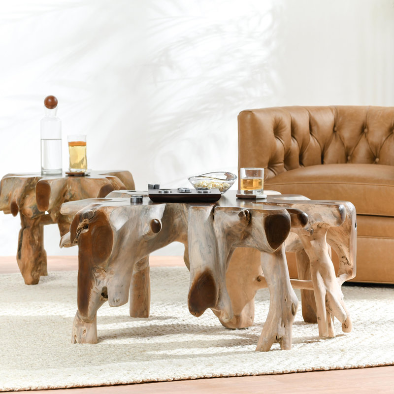 Table basse Groot en teck naturel