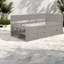 Lit de jour simple avec rangement compact, bois massif, gris moderne