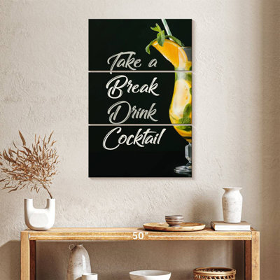 Tergel Drink Cocktail Typography