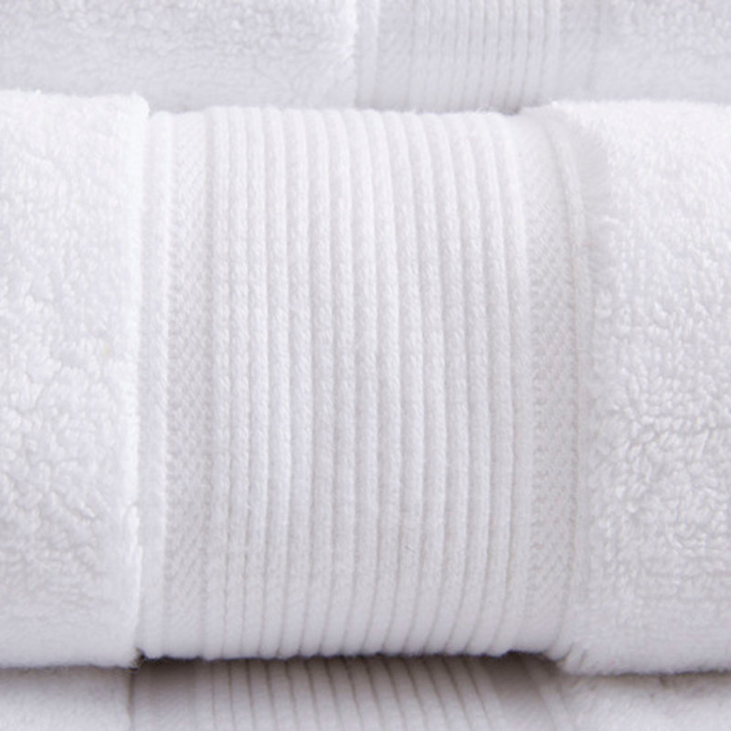 100% Cotton 8 Piece Antimicrobial Towel Set, White