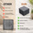30 PCS Interlocking Deck Tiles, Striped Pattern Acacia Hardwood for Outdoor Flooring, Waterproof and Easy to Install Patio Solution