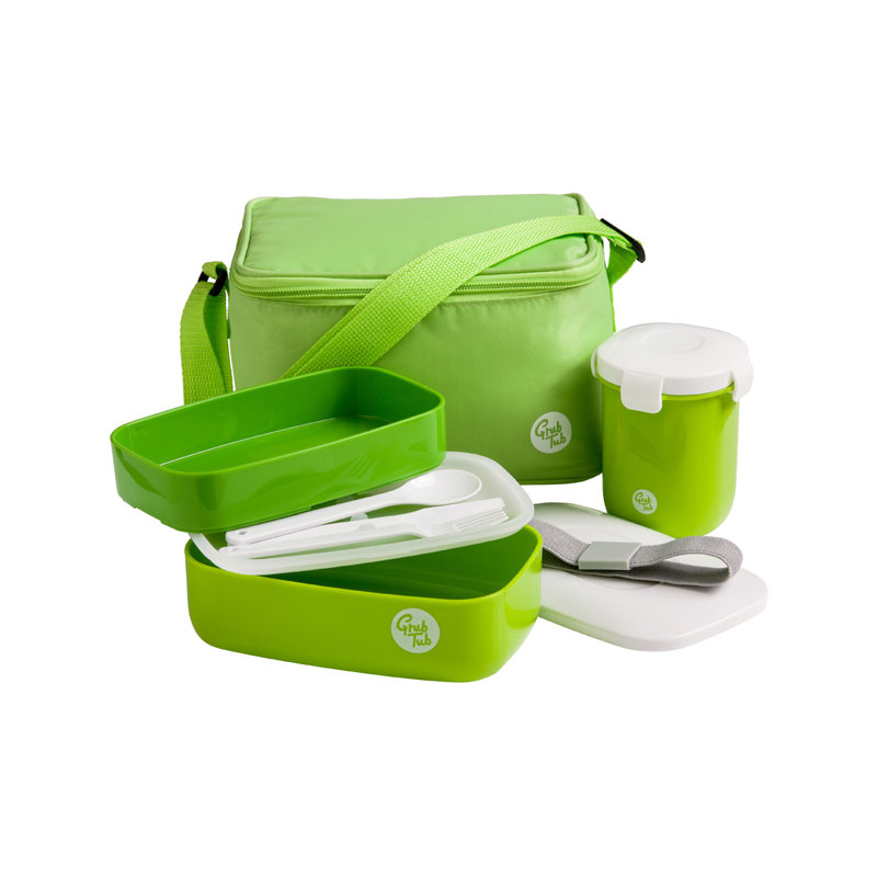 7-Piece Lunch Box Set, Green
