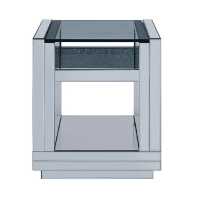 Kline Glass Top End Table