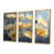 Toile avec cadre flottant or