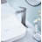 Waterfall Spout Bathroom Sink Single Handle Faucet With Pop-Up Drain (No Overflow)