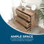 Storvik Modern Brown 3 Drawer Chest Of Drawers