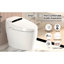Toilette de bidet portable avec contrôle de la température du siège, chasse d'eau automatique et télécommande - technologie de jet Siphonic, modes de chasse multiples, eau chaude instantanée auto-nettoyante, fonctionnement des mains,