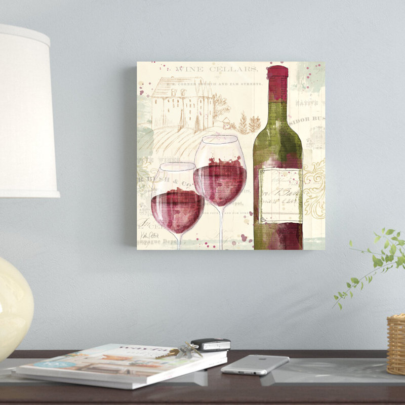"Chateau Winery III" par Katie pertiet, reproduction d'art sur toile tendue, H 12 po x l 12 po
