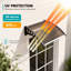 Luch 100 cm W x 75 cm D Polycarbonate Door / Window Awning