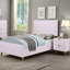 Table de chevet 2 tiroirs rose ultrabrillant