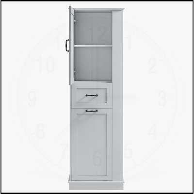 Freestanding 30-Inch Bathroom Vanity with Sink, Adjustable Shelf, and Storage, Perfect for Modern and Vintage Decor.