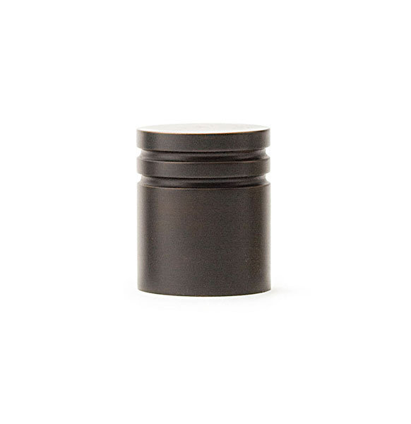 Cylindrical Knob, 1" H x 1" W x 1." D, Oil Rubbed Bronze