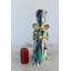 Figurine en résine multicolore rayée multicolore 8 "x 5" x H 16 "NIFao