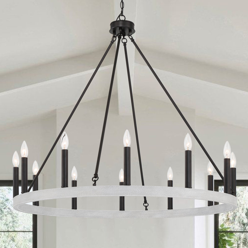 Campo 12-Light Waggon Wheel Chandelier