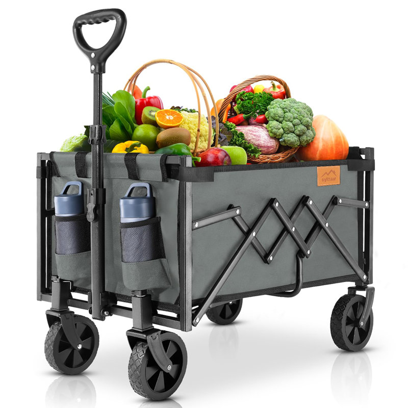 Chariot pliable avec capacité de poids de 220 lb, Bleu