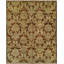 Wool Abstract Area Rug in Brown-657368649