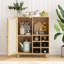 Buffet avec rangement, armoire de bar avec porte-bouteilles, armoire d'appoint-1835655380