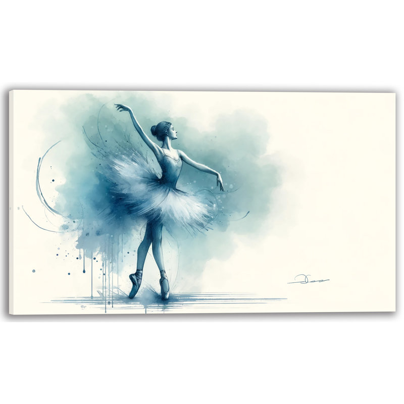 «Ethereal Dance Modern Ballet Dancer» sur toile, H 12 po x l 16 po x P 1 po