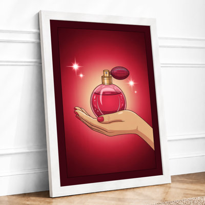 Crimson Perfume Modern 1 Piece Single Picture Frame Wall Art