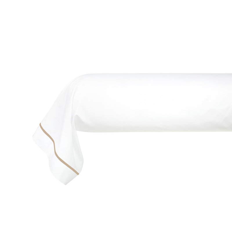 Athena Percale Pillow Case, Tan, Standard Pillowcase