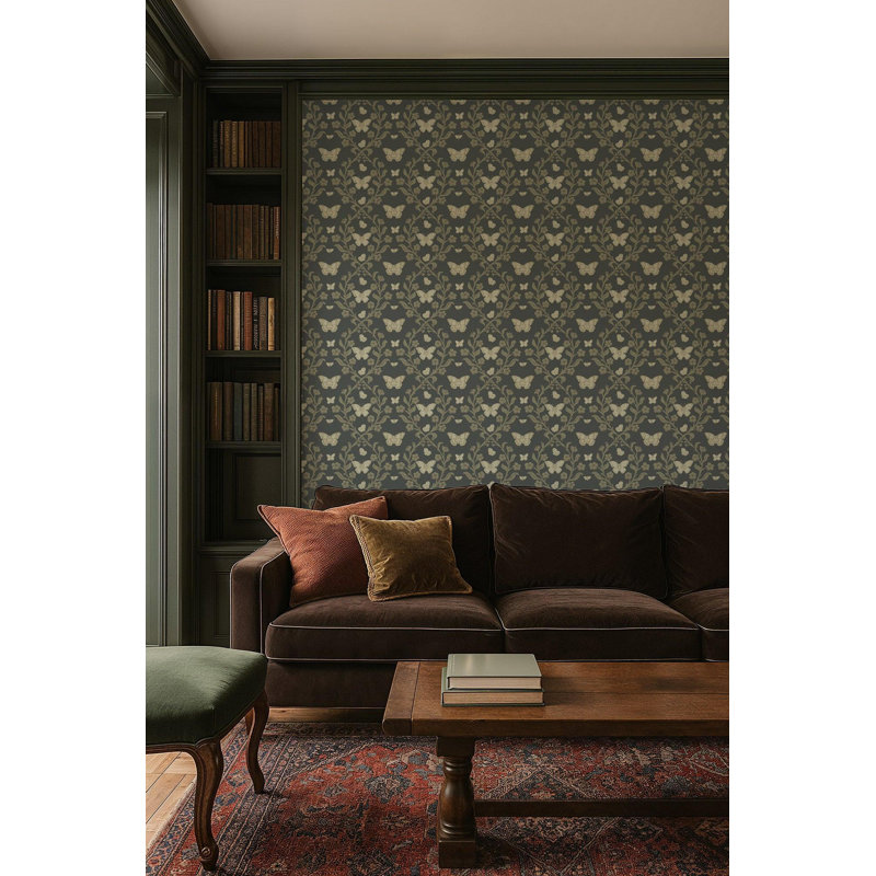 Butterfly Garden - Papier peint, Forêt foncée, Peler et coller, Self-Adhesive