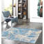 Megam Wool Abstract Area Rug in Blue