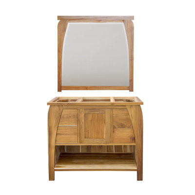 Comptoir de meuble-lavabo simple 21 "brun