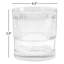 Fortessa Noho Glass, 9.85 Oz. Double Old Fashioned (Set of 4), Blue-1823400344-1823400325