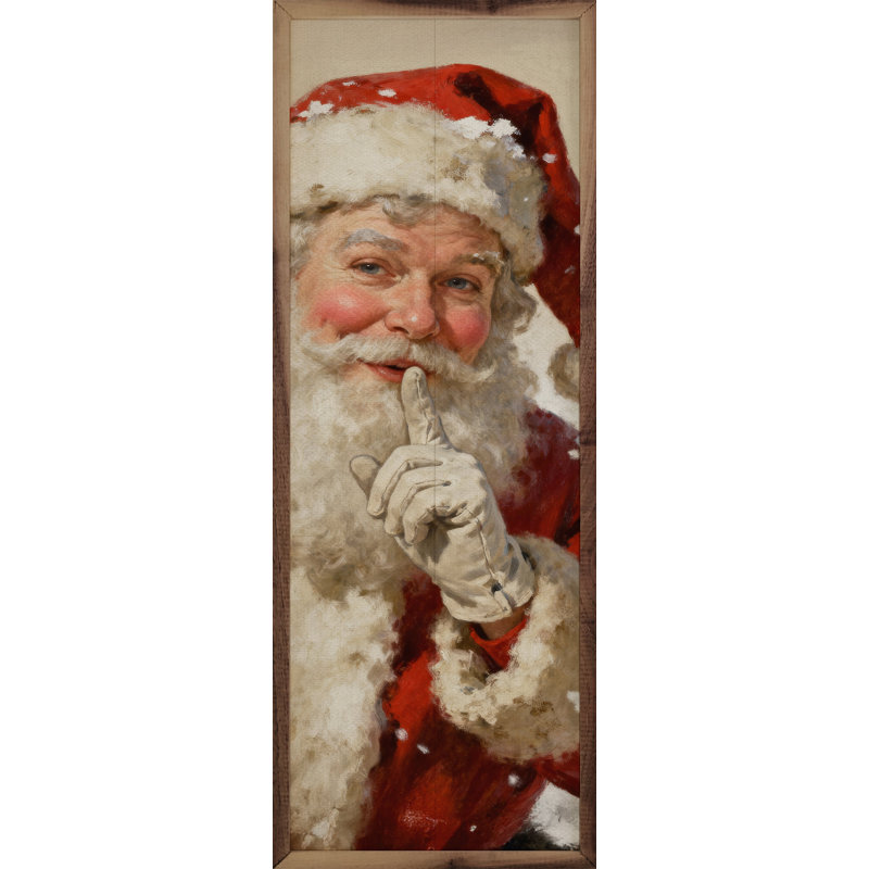 Shh Santa Claus Gloves, H 12 po x l 4 po