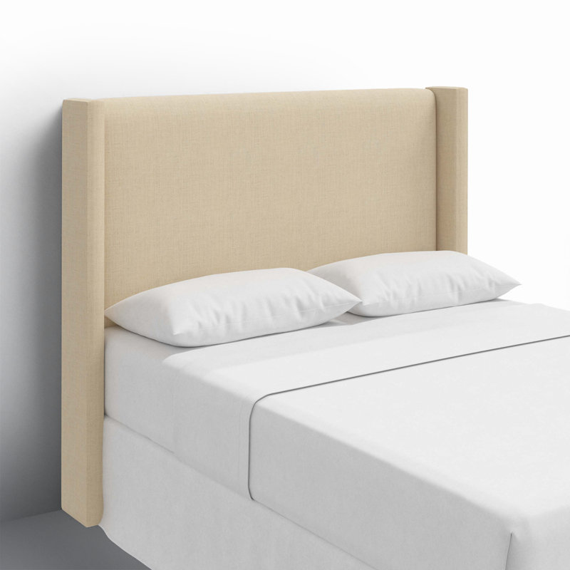 Hanson Upholstered Headboard, Queen, Classic Linen Linen